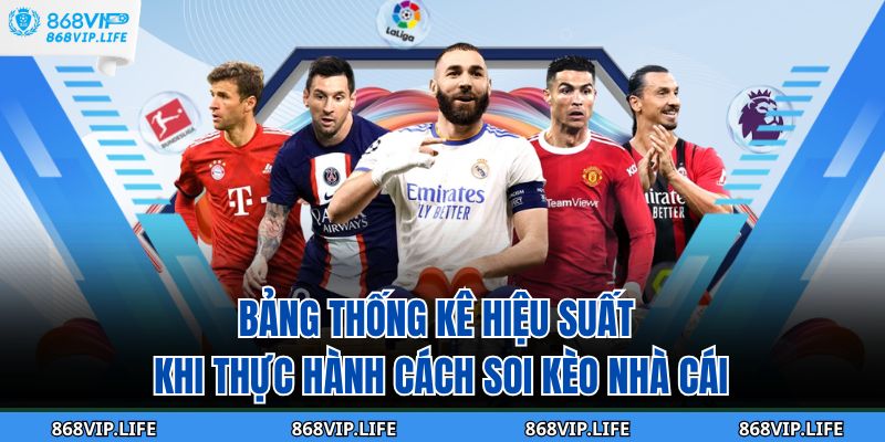 Tổng Hợp Cách Soi Kèo Nhà Cái 868VIP Chuẩn Từng Trận 3 Bảng thống kê hiệu suất khi thực hành cách soi kèo nhà cái