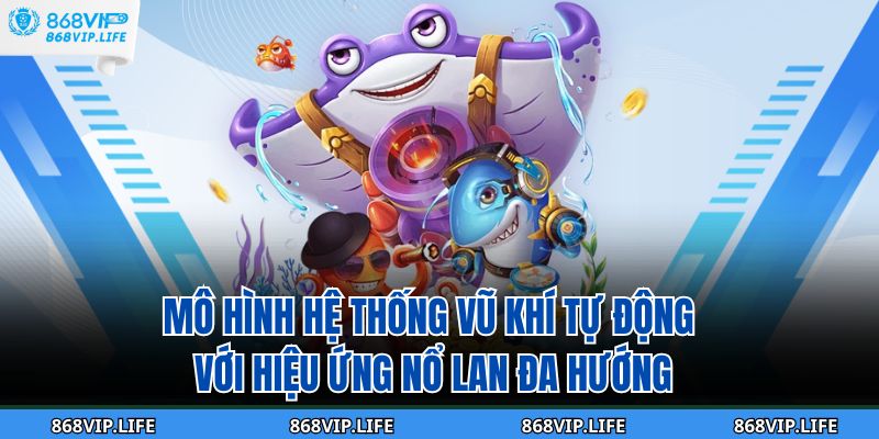 Mô hình hệ thống vũ khí tự động với hiệu ứng nổ lan đa hướng